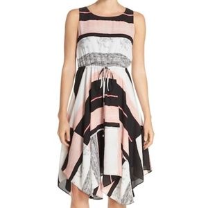 Ivanka Trump Pink Asymmetrical Chiffon Dress 4